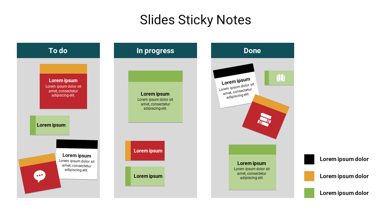 Google Slides Sticky Notes and PPT Template Presentation
